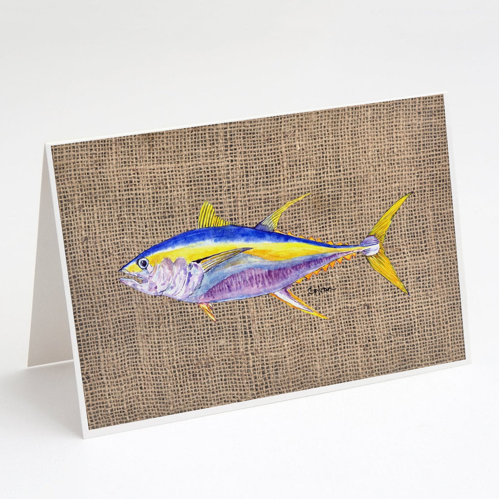Fish - Tuna Greeting Cards Pack of 8 Blank Cards with Envelopes Whimsical A7 Size 5x7