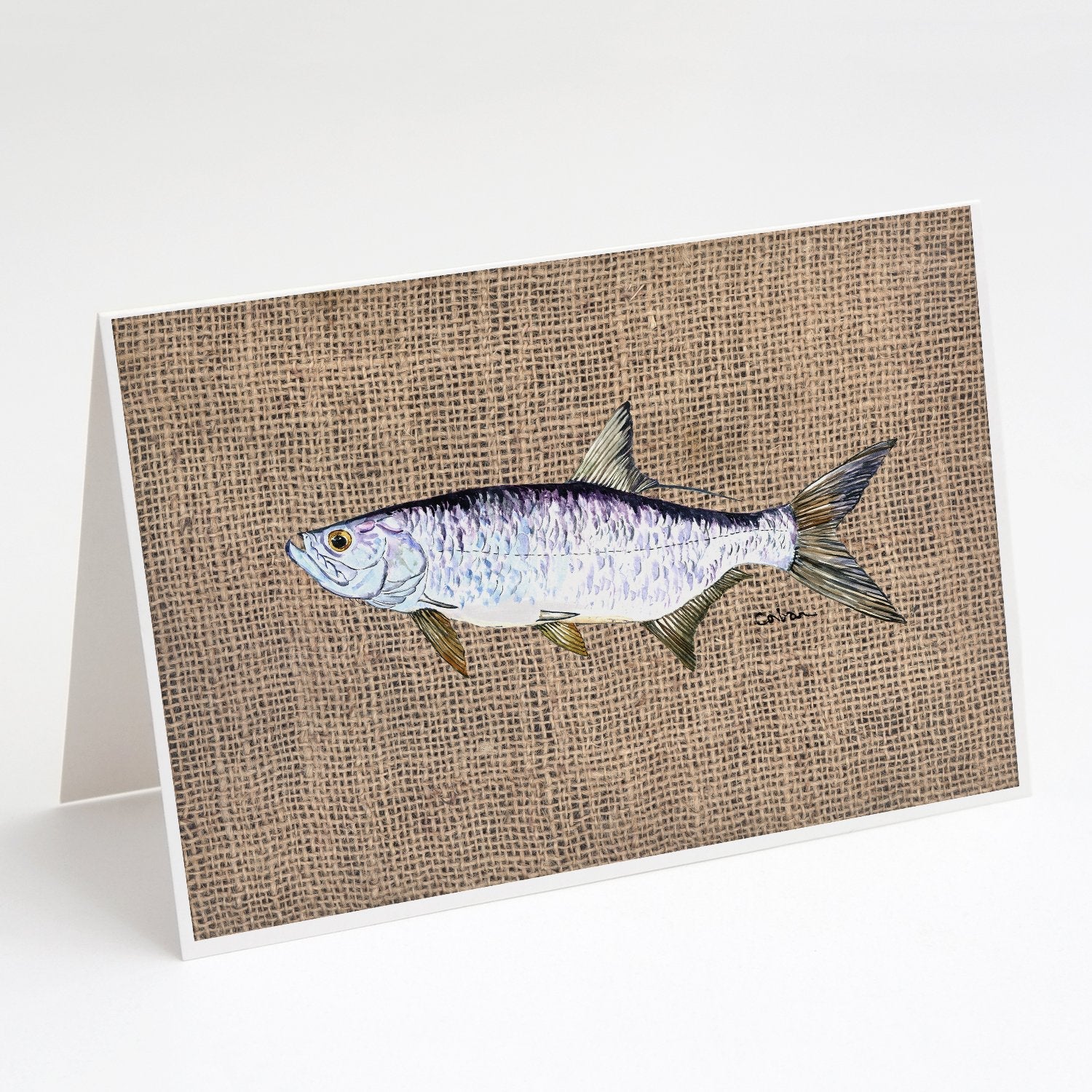 Fish - Tarpon Greeting Cards Pack of 8 Blank Cards with Envelopes Whimsical A7 Size 5x7