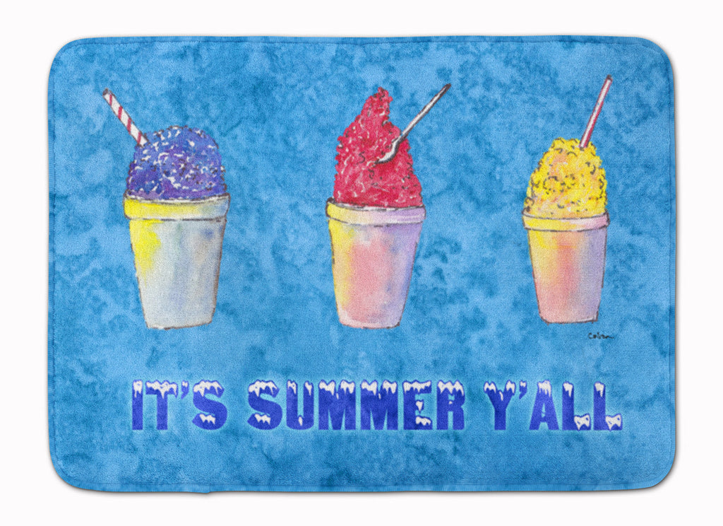 Snowballs and Snowcones Memory Foam Kitchen Mat Machine Washable Anti-Fatigue Cushion Comfort Bath or Kitchen Rug