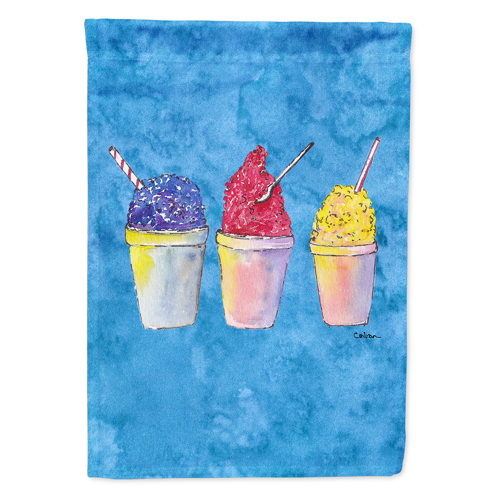 Snowballs and Snowcones House Flag 28x40 Porch Sleeve Pole Decorative Outside Yard Banner Artwork Wall Hanging, Polyester