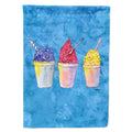 Snowballs and Snowcones House Flag 28x40 Porch Sleeve Pole Decorative Outside Yard Banner Artwork Wall Hanging, Polyester