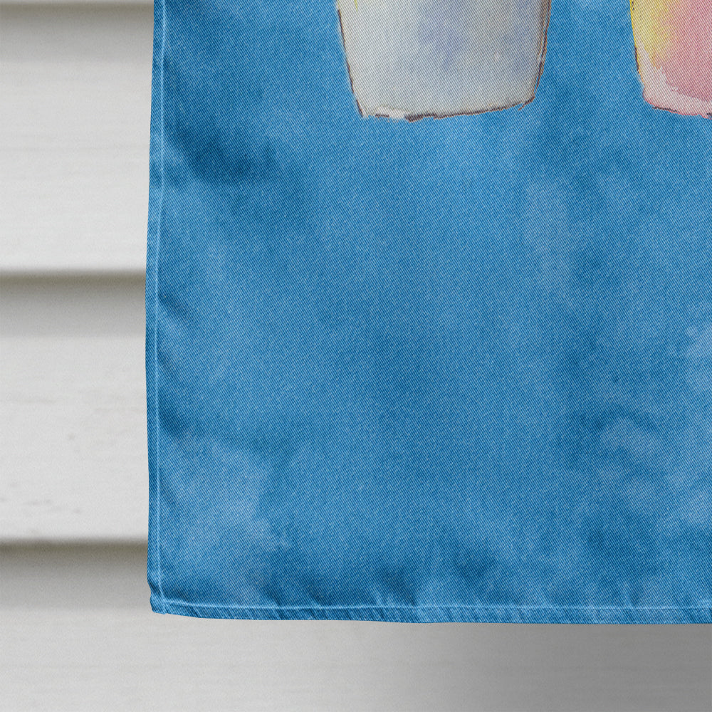 Snowballs and Snowcones House Flag 28x40 Porch Sleeve Pole Decorative Outside Yard Banner Artwork Wall Hanging, Polyester