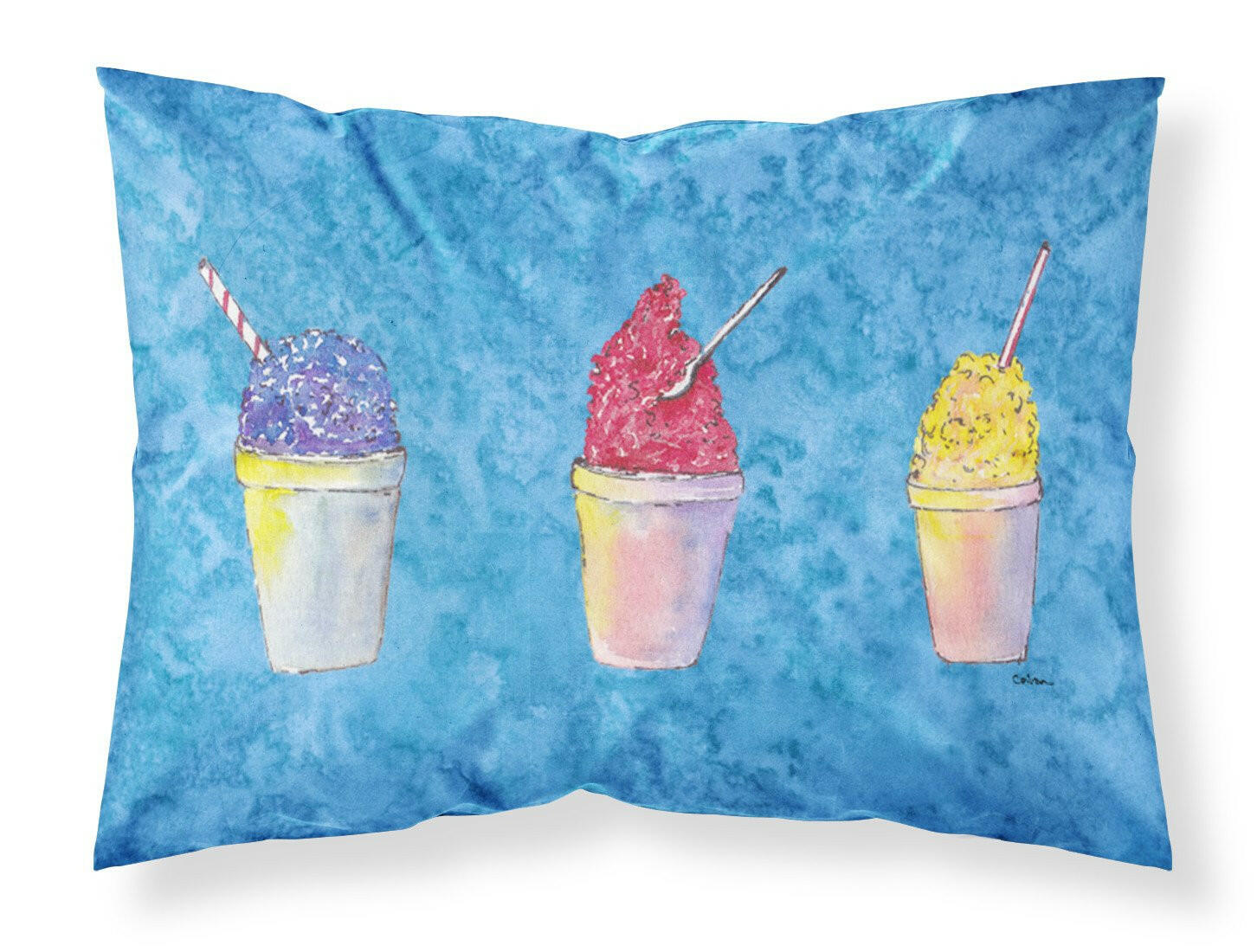 Snowballs and Snowcones Standard Pillowcase Lightweight Super Soft Easy Care Decorative Artwork Pillowcase, Standard