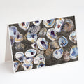 Oysters Greeting Cards Pack of 8 Blank Cards with Envelopes Whimsical A7 Size 5x7