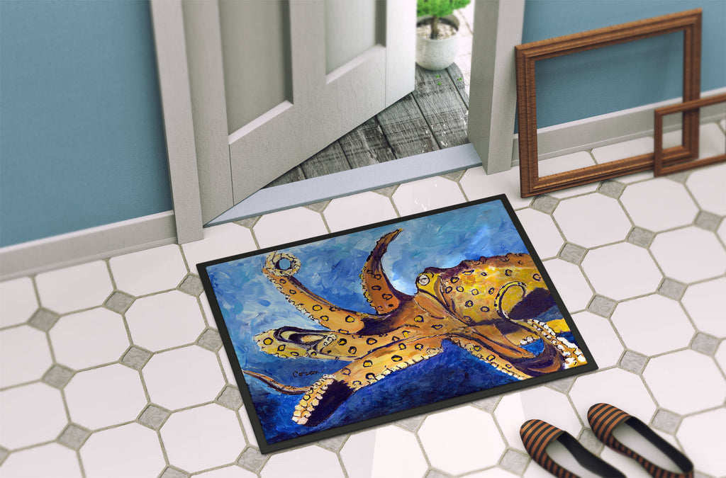 Octopus Doormat Indoor Outdoor 24H X 36W Front Door Mat Rugs for Entryway, Non Slip Washable Low Pile,