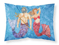 Mermaid and Merman Standard Pillowcase Lightweight Super Soft Easy Care Decorative Artwork Pillowcase, Standard