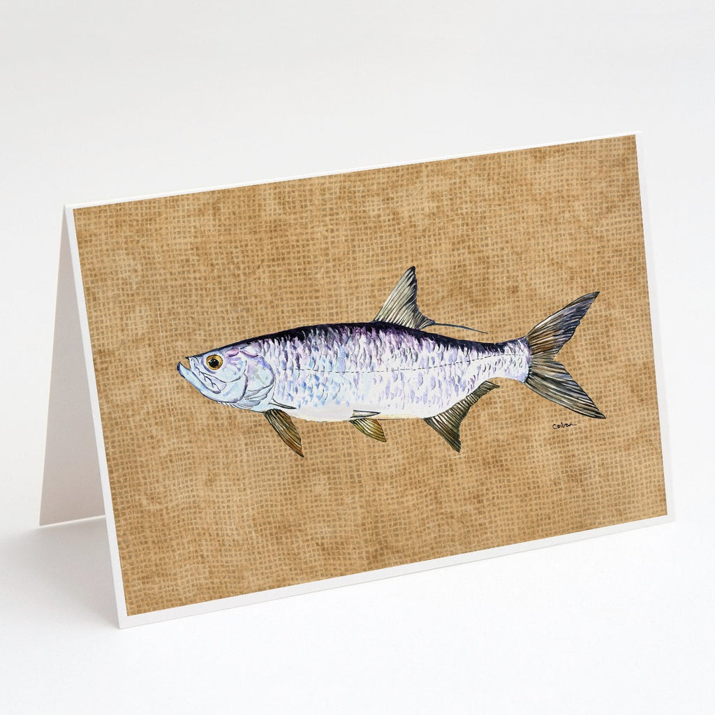 Tarpon Greeting Cards Pack of 8 Blank Cards with Envelopes Whimsical A7 Size 5x7