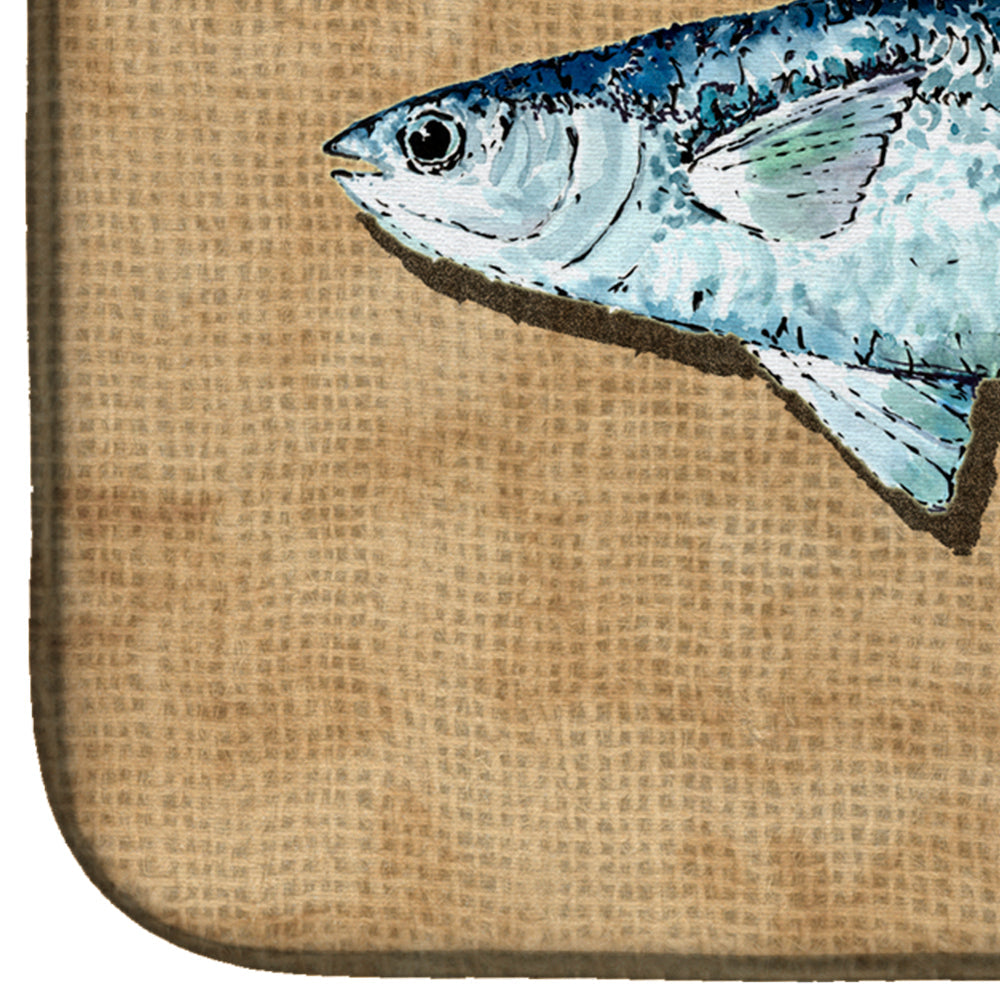 Mullet Dish Drying Mat Absorbent Dish Drying Mat Pad for Kitchen Counter Dish Drainer Mat for Countertop, 14 x 21", Multicolor