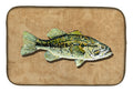 Small Mouth Bass Dish Drying Mat Absorbent Dish Drying Mat Pad for Kitchen Counter Dish Drainer Mat for Countertop, 14 x 21", Multicolor