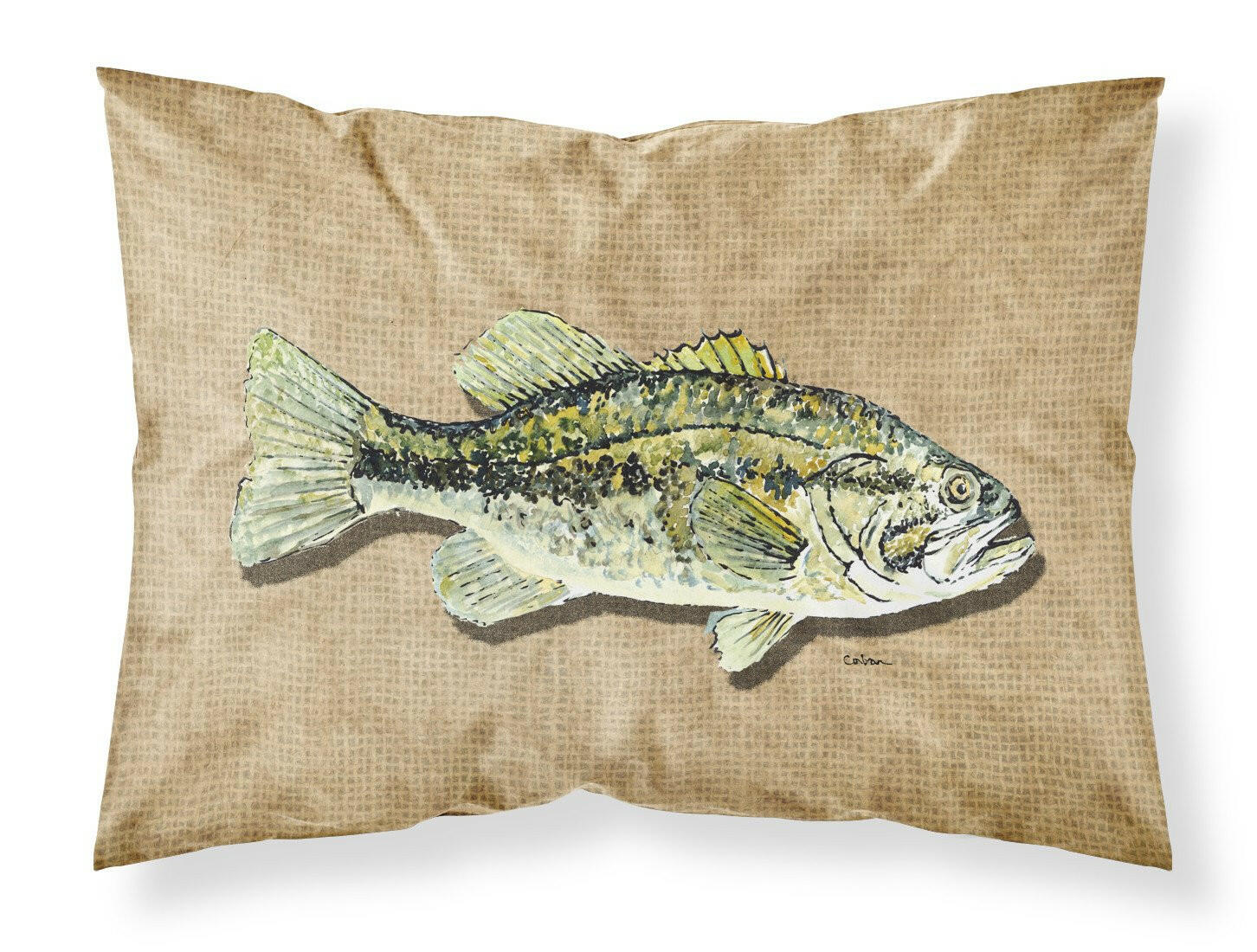 Small Mouth Bass Standard Pillowcase Lightweight Super Soft Easy Care Decorative Artwork Pillowcase, Standard