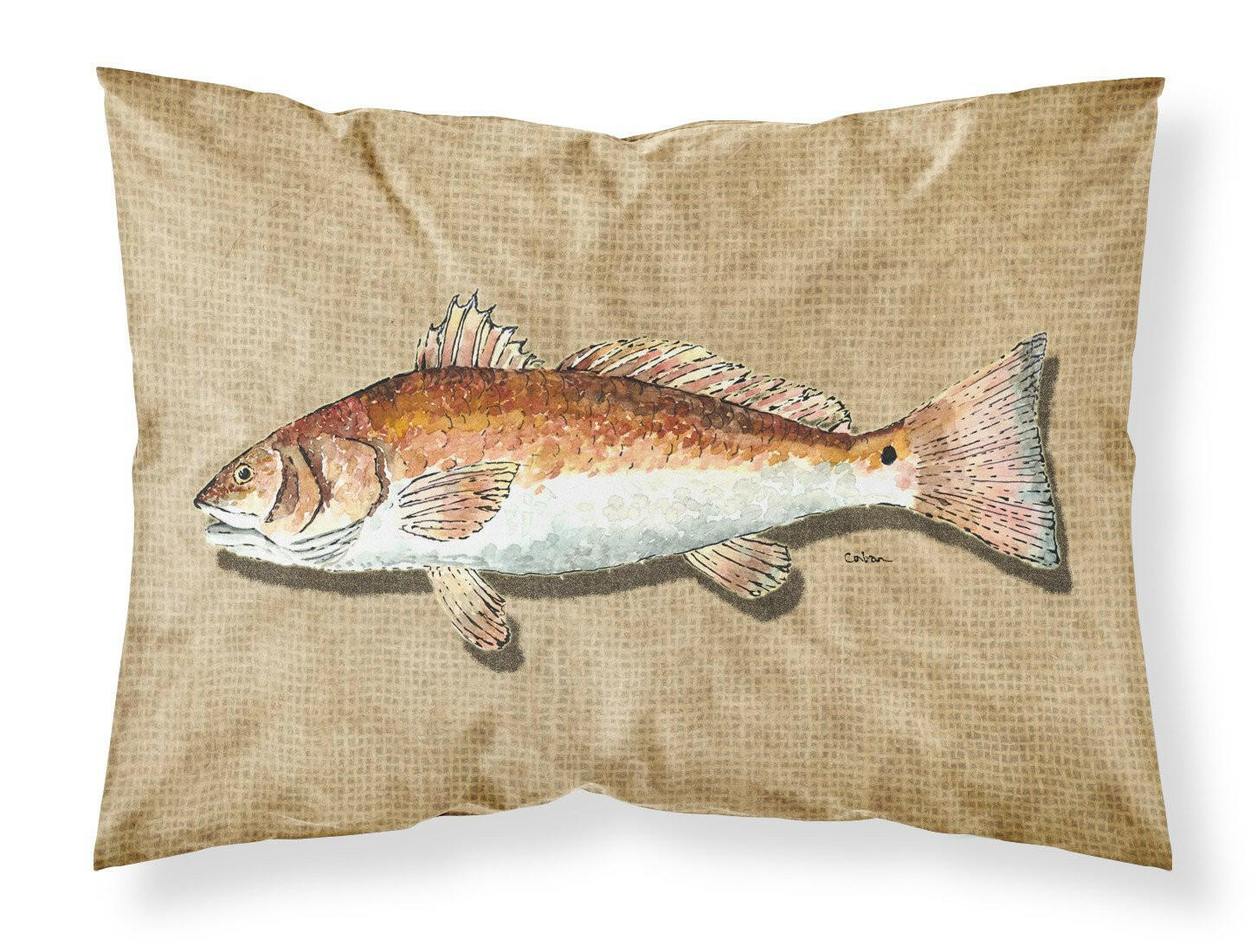 Red Fish Standard Pillowcase Lightweight Super Soft Easy Care Decorative Artwork Pillowcase, Standard