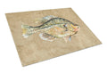 Croppie Cutting Board Tempered Glass Kitchen Cutting Surface, Heat Resistant Chopping, Non-Slip Feet, Food Prep & Serving