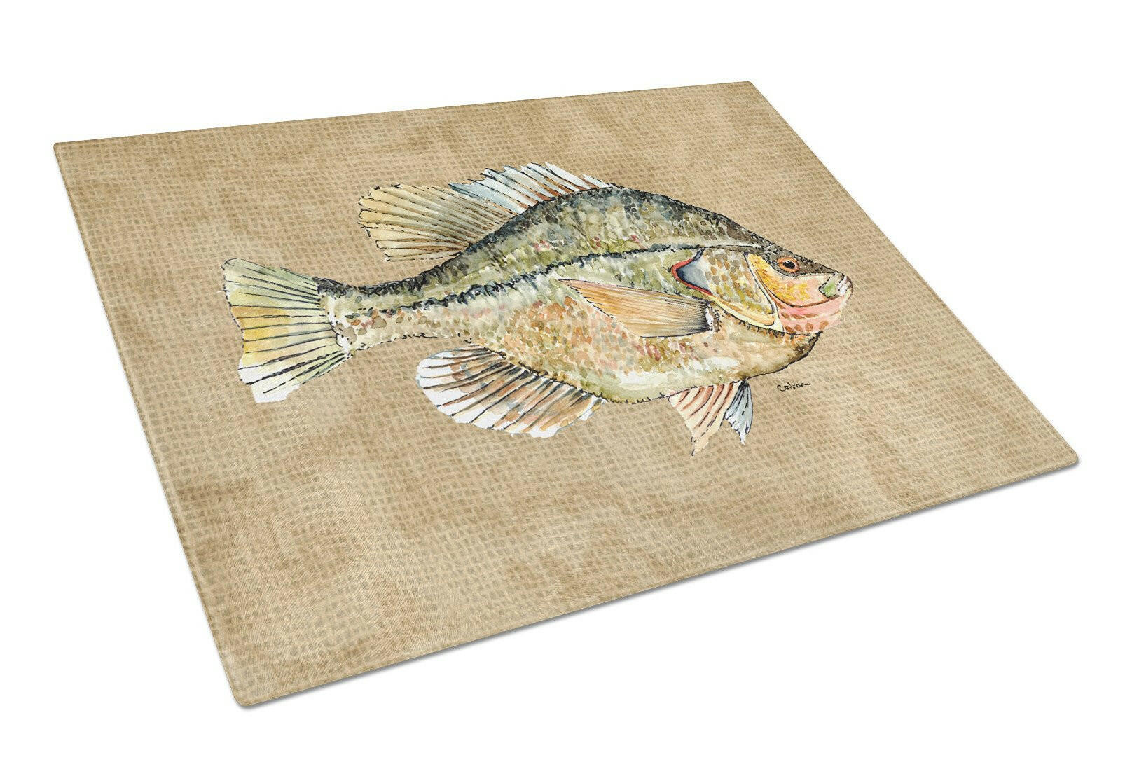 Croppie Cutting Board Tempered Glass Kitchen Cutting Surface, Heat Resistant Chopping, Non-Slip Feet, Food Prep & Serving