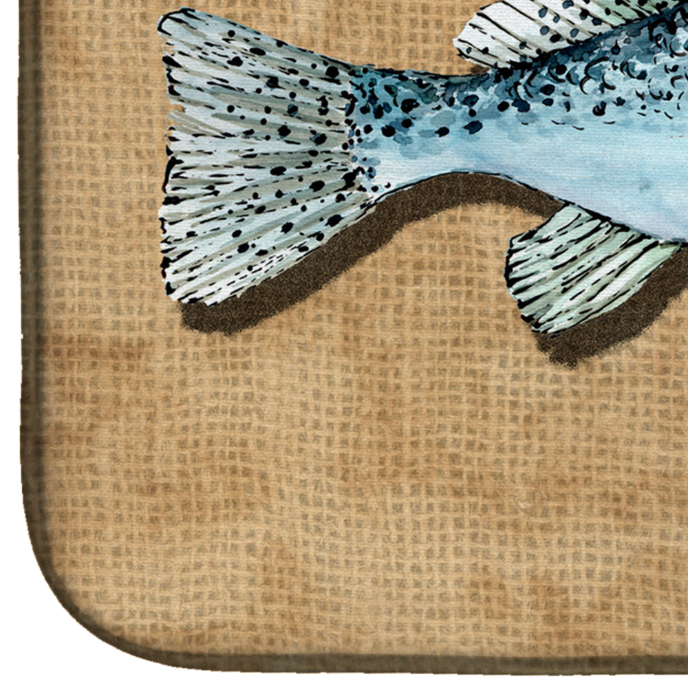 Speckled Trout Dish Drying Mat Absorbent Dish Drying Mat Pad for Kitchen Counter Dish Drainer Mat for Countertop, 14 x 21", Multicolor