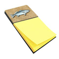 Speckled Trout Watercolor Sticky Note Holder Refillable Dispenser Desk Accessory 3x3 Pad Gift