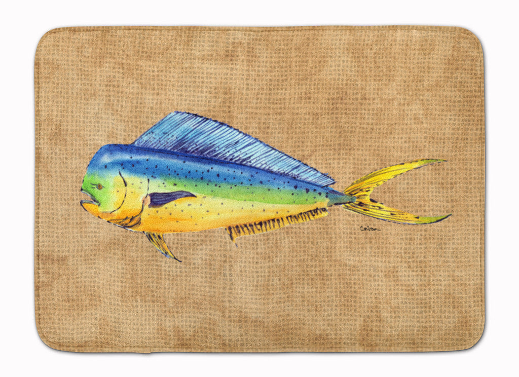 Dolphin Mahi Mahi Memory Foam Kitchen Mat Machine Washable Anti-Fatigue Cushion Comfort Bath or Kitchen Rug