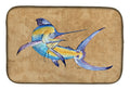 Blue Marlin Dish Drying Mat Absorbent Dish Drying Mat Pad for Kitchen Counter Dish Drainer Mat for Countertop, 14 x 21", Multicolor