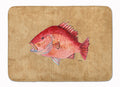 Strawberry Snapper Memory Foam Kitchen Mat Machine Washable Anti-Fatigue Cushion Comfort Bath or Kitchen Rug