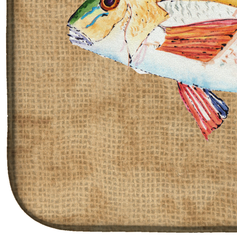 Rainbow Trout Dish Drying Mat Absorbent Dish Drying Mat Pad for Kitchen Counter Dish Drainer Mat for Countertop, 14 x 21", Multicolor