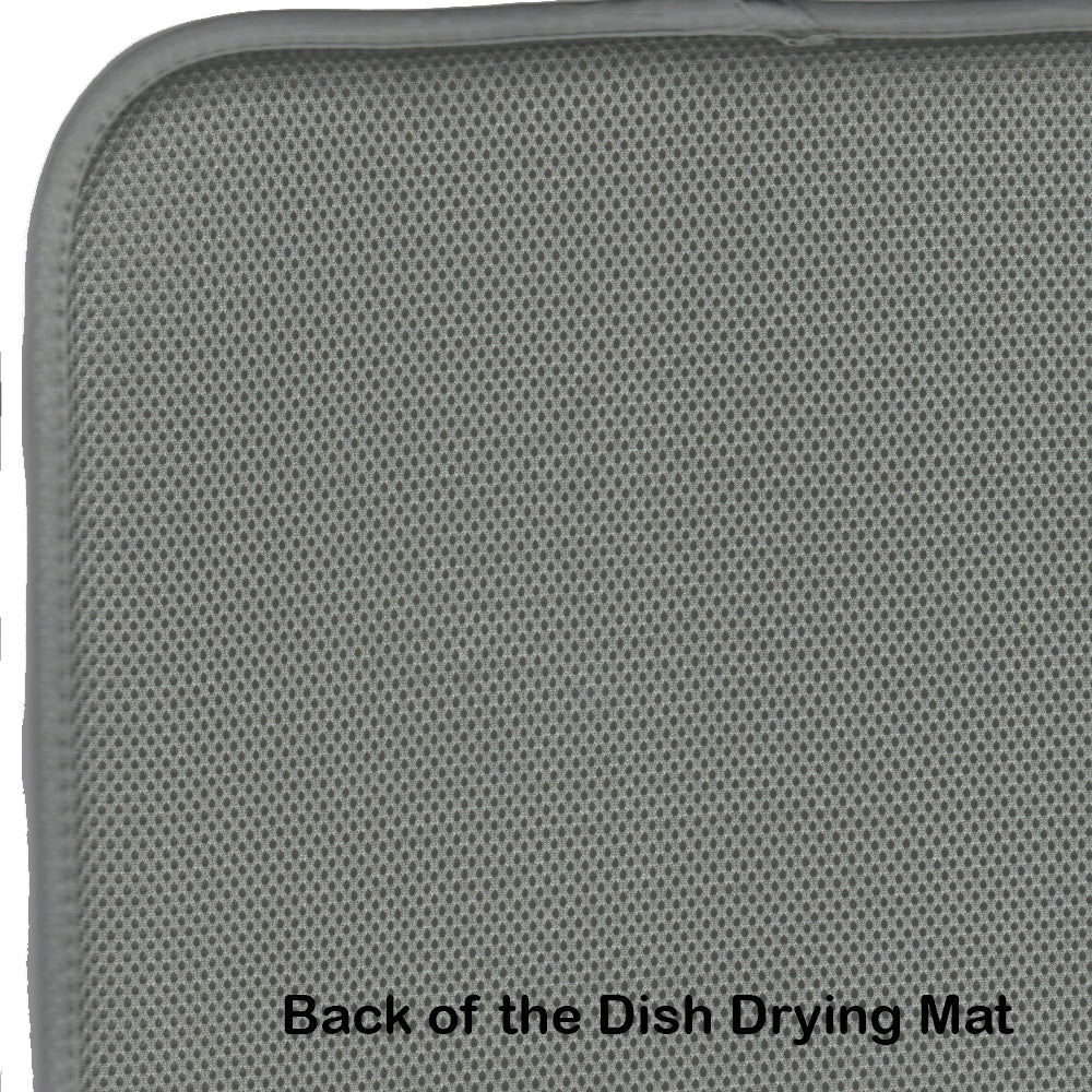 Rainbow Trout Dish Drying Mat Absorbent Dish Drying Mat Pad for Kitchen Counter Dish Drainer Mat for Countertop, 14 x 21", Multicolor