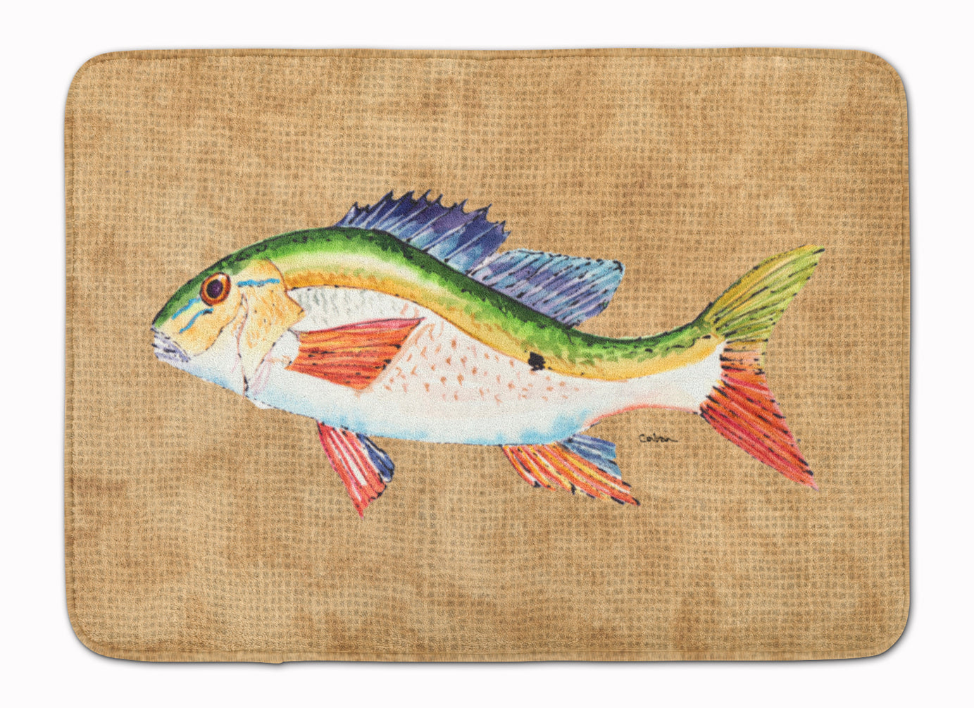 Rainbow Trout Memory Foam Kitchen Mat Machine Washable Anti-Fatigue Cushion Comfort Bath or Kitchen Rug