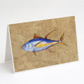 Tuna Fish Greeting Cards Pack of 8 Blank Cards with Envelopes Whimsical A7 Size 5x7