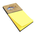 Tuna Fish Watercolor Sticky Note Holder Refillable Dispenser Desk Accessory 3x3 Pad Gift