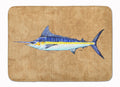 Blue Marlin Memory Foam Kitchen Mat Machine Washable Anti-Fatigue Cushion Comfort Bath or Kitchen Rug