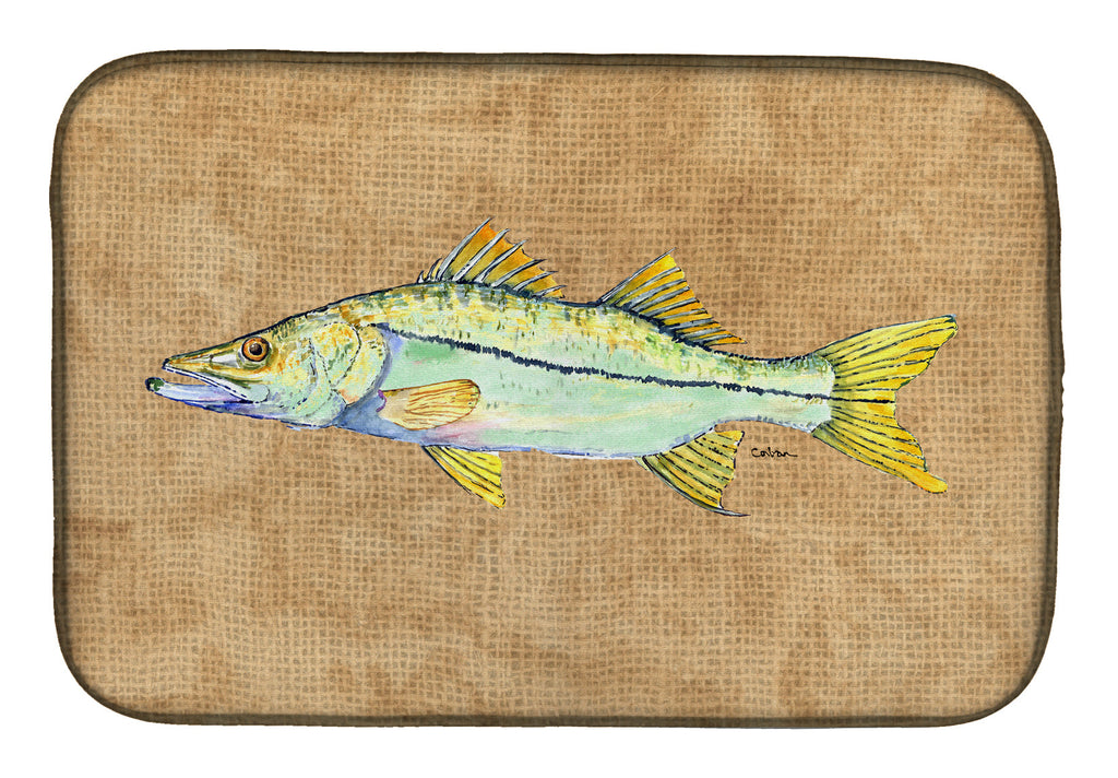 Snook Dish Drying Mat Absorbent Dish Drying Mat Pad for Kitchen Counter Dish Drainer Mat for Countertop, 14 x 21", Multicolor