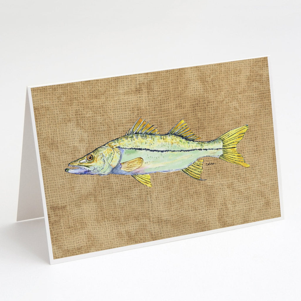 Snook Greeting Cards Pack of 8 Blank Cards with Envelopes Whimsical A7 Size 5x7