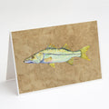 Snook Greeting Cards Pack of 8 Blank Cards with Envelopes Whimsical A7 Size 5x7