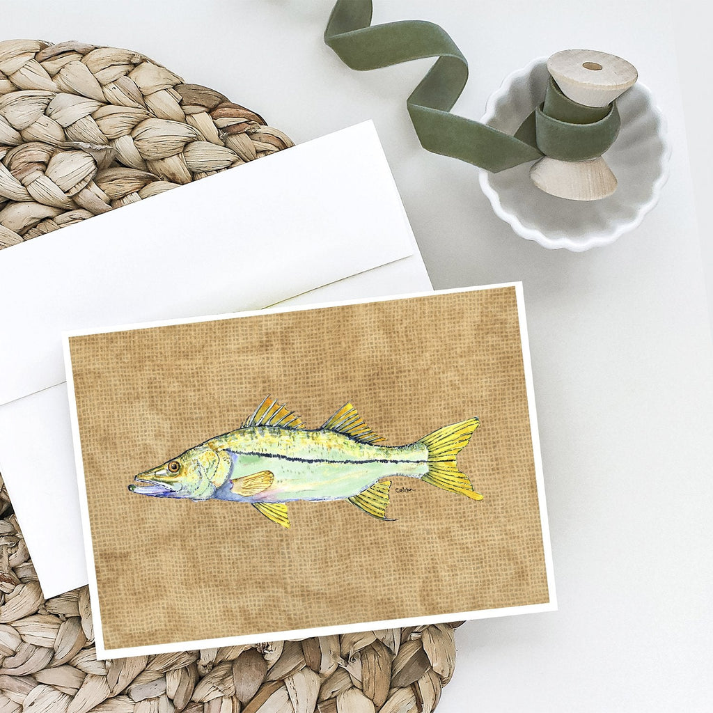 Snook Greeting Cards Pack of 8 Blank Cards with Envelopes Whimsical A7 Size 5x7