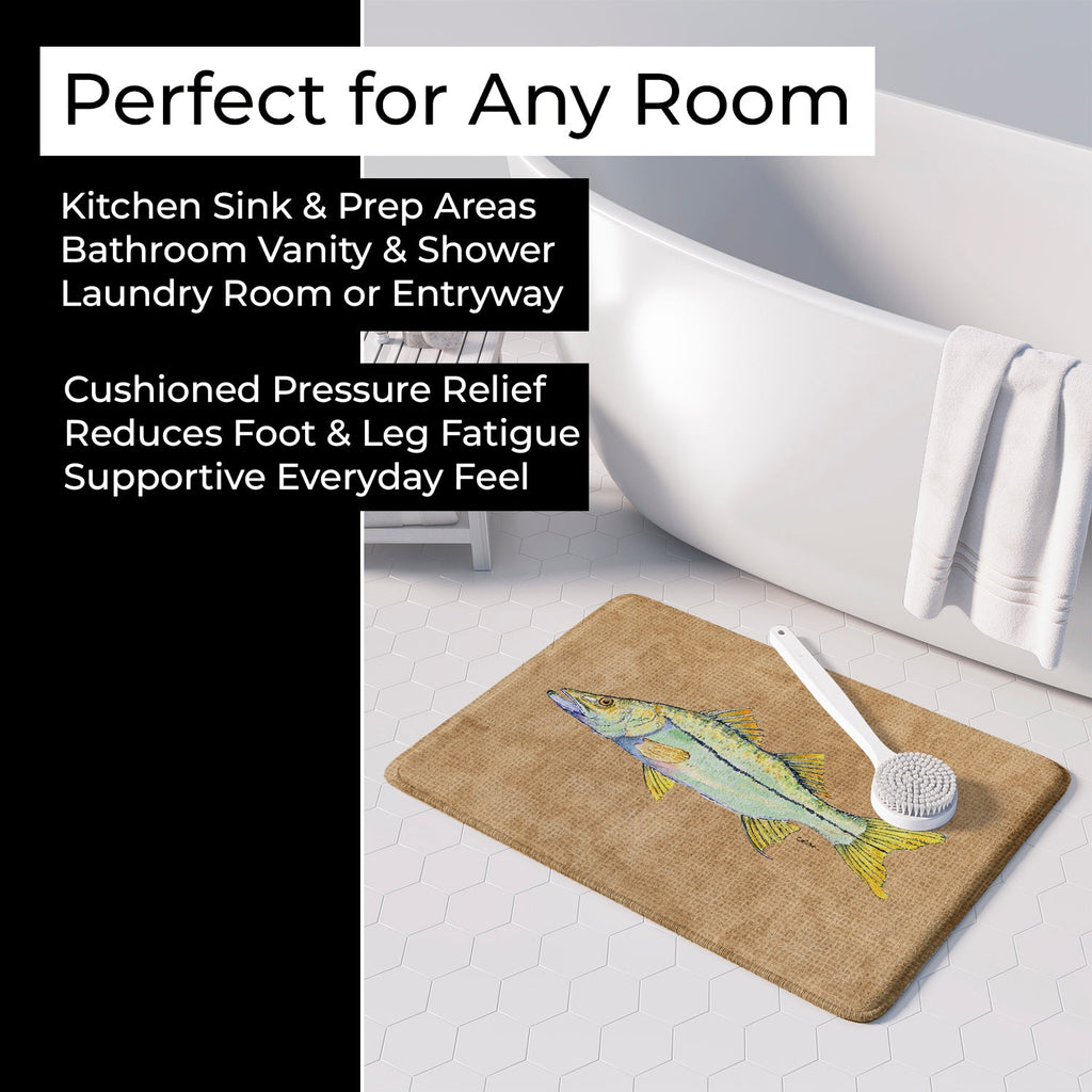 Snook Memory Foam Kitchen Mat Machine Washable Anti-Fatigue Cushion Comfort Bath or Kitchen Rug