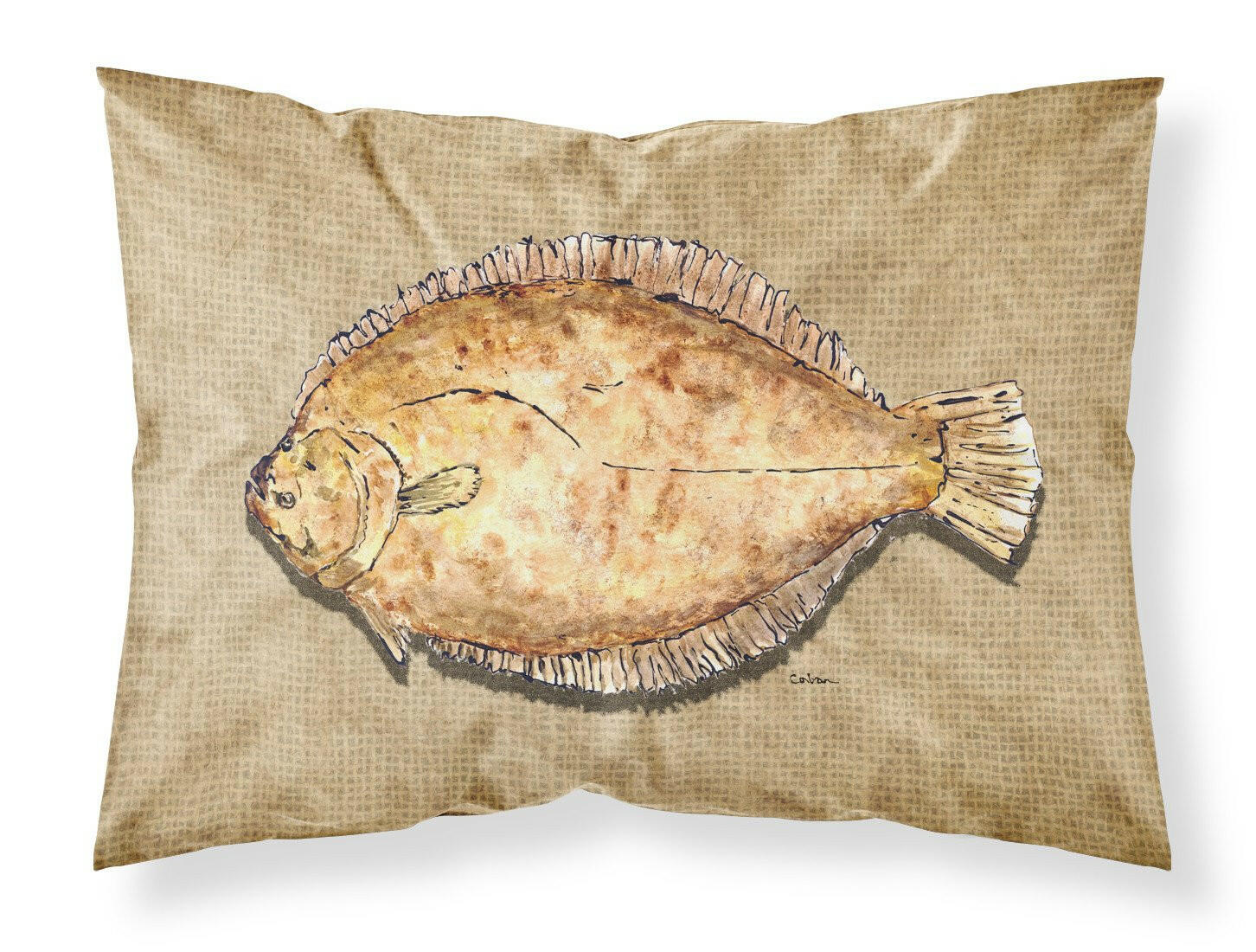 Flounder Standard Pillowcase Lightweight Super Soft Easy Care Decorative Artwork Pillowcase, Standard