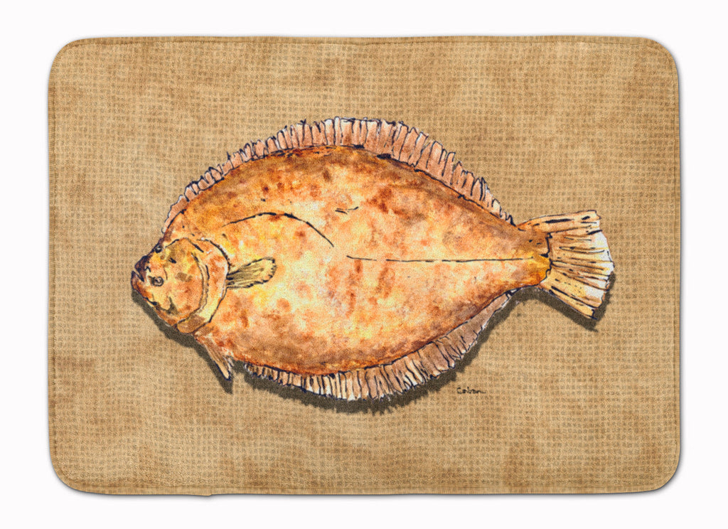 Flounder Memory Foam Kitchen Mat Machine Washable Anti-Fatigue Cushion Comfort Bath or Kitchen Rug