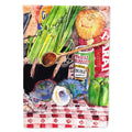 Recipe for Gumbo and Potato Salad House Flag 28x40 Porch Sleeve Pole Decorative Outside Yard Banner Artwork Wall Hanging, Polyester
