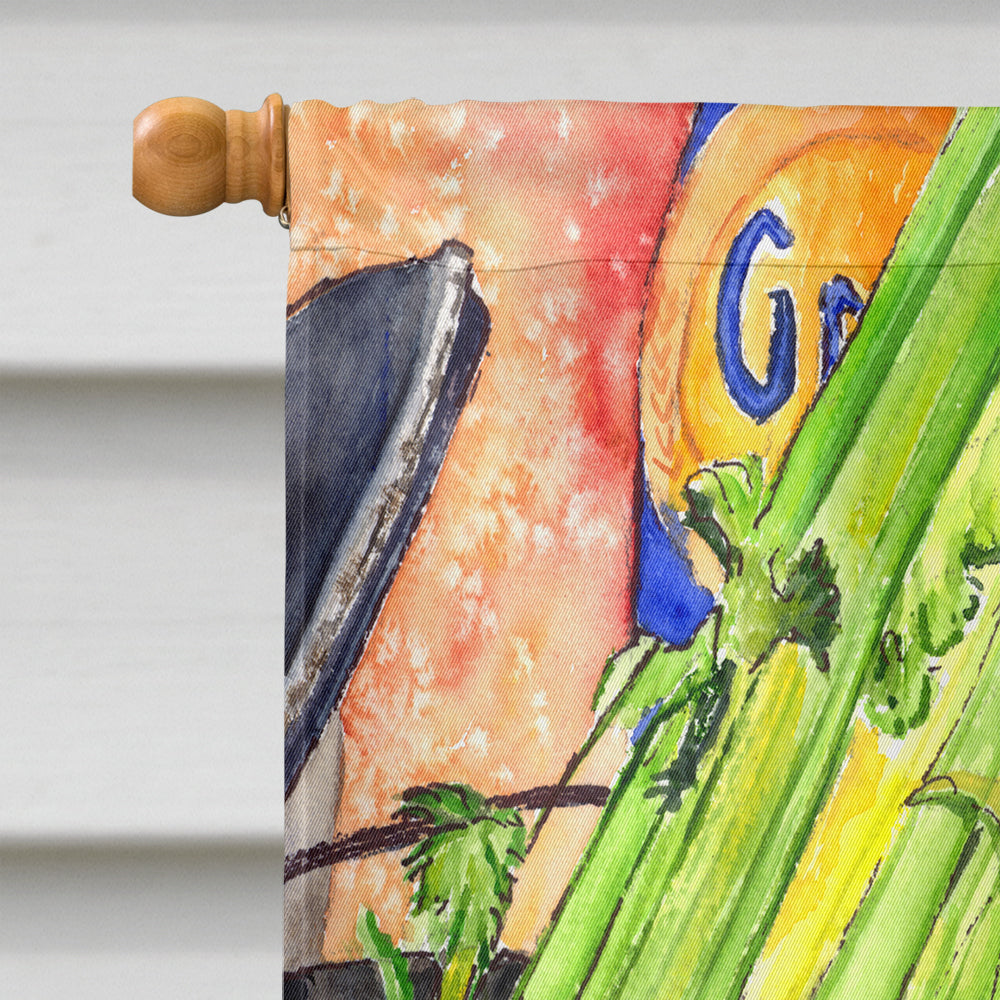 Recipe for Gumbo and Potato Salad House Flag 28x40 Porch Sleeve Pole Decorative Outside Yard Banner Artwork Wall Hanging, Polyester