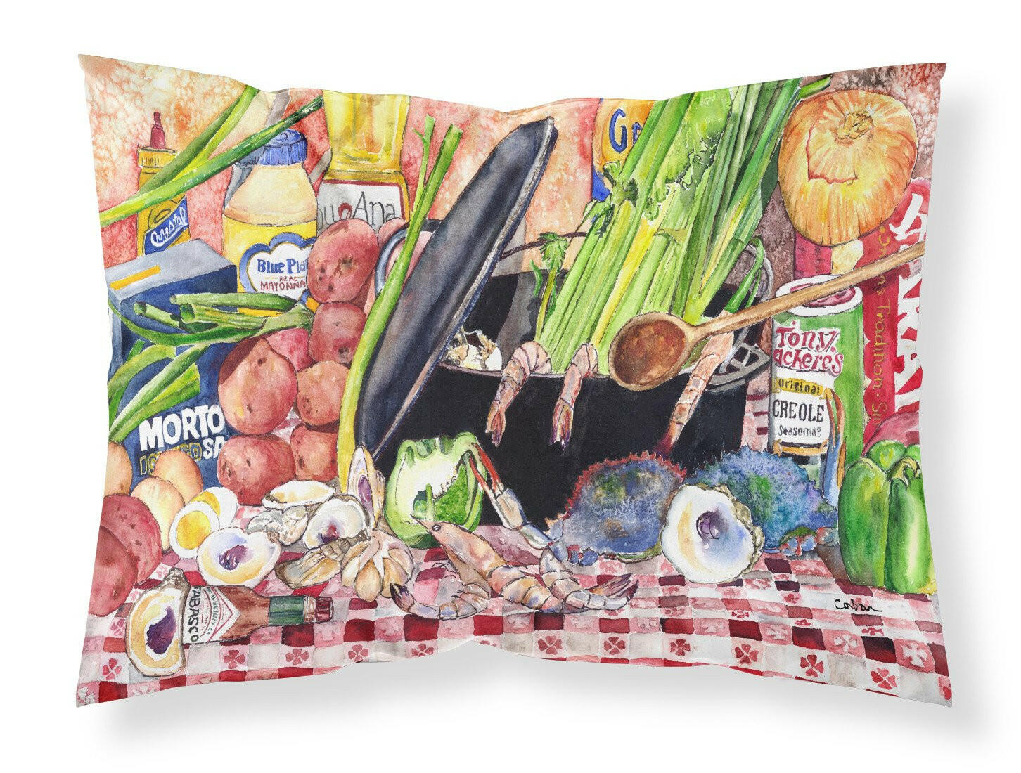 Gumbo and Potato Salad Standard Pillowcase Lightweight Super Soft Easy Care Decorative Artwork Pillowcase, Standard