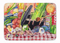 Gumbo and Potato Salad Memory Foam Kitchen Mat Machine Washable Anti-Fatigue Cushion Comfort Bath or Kitchen Rug