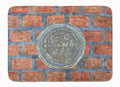 New Orleans Watermeter on Bricks Memory Foam Kitchen Mat Machine Washable Anti-Fatigue Cushion Comfort Bath or Kitchen Rug
