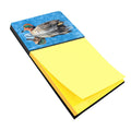 Teal Duck Watercolor Sticky Note Holder Refillable Dispenser Desk Accessory 3x3 Pad Gift
