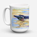 Wood Duck Ceramic Coffee Mug 15 oz Decorative Large C Handle Mug Cup for Tea, Cocoa Hot Chocolate