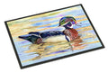 Wood Duck Doormat Indoor Outdoor 18H X 27W Front Door Mat Rugs for Entryway, Non Slip Washable