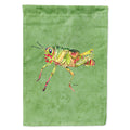 Grasshopper on Avacado House Flag 28x40 Porch Sleeve Pole Decorative Outside Yard Banner Artwork Wall Hanging, Polyester