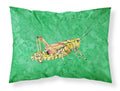 Grasshopper on Green Standard Pillowcase Lightweight Super Soft Easy Care Decorative Artwork Pillowcase, Standard