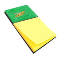 Grasshopper on Green Watercolor Sticky Note Holder Refillable Dispenser Desk Accessory 3x3 Pad Gift