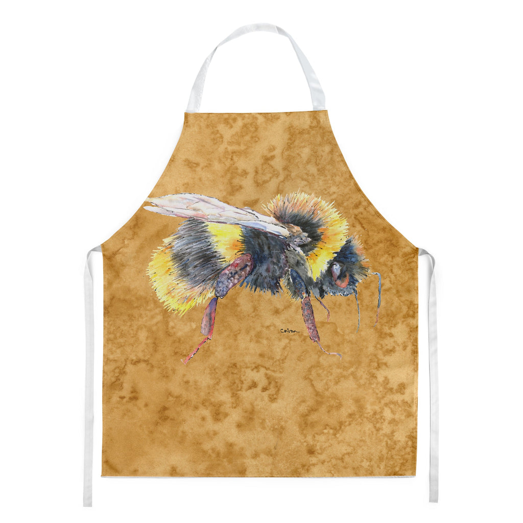 Bee on Gold Apron Cooking Kitchen Server Baking Crafts Gardening for Adult Women Men, Unisex, Large, Multicolor