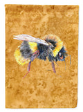 Bee on Gold House Flag 28x40 Porch Sleeve Pole Decorative Outside Yard Banner Artwork Wall Hanging, Polyester