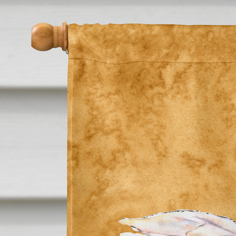 Bee on Gold House Flag 28x40 Porch Sleeve Pole Decorative Outside Yard Banner Artwork Wall Hanging, Polyester
