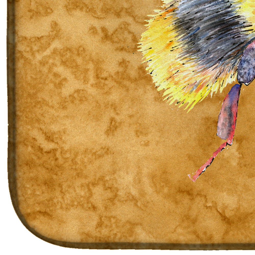 Bee on Gold Dish Drying Mat Absorbent Dish Drying Mat Pad for Kitchen Counter Dish Drainer Mat for Countertop, 14 x 21", Multicolor